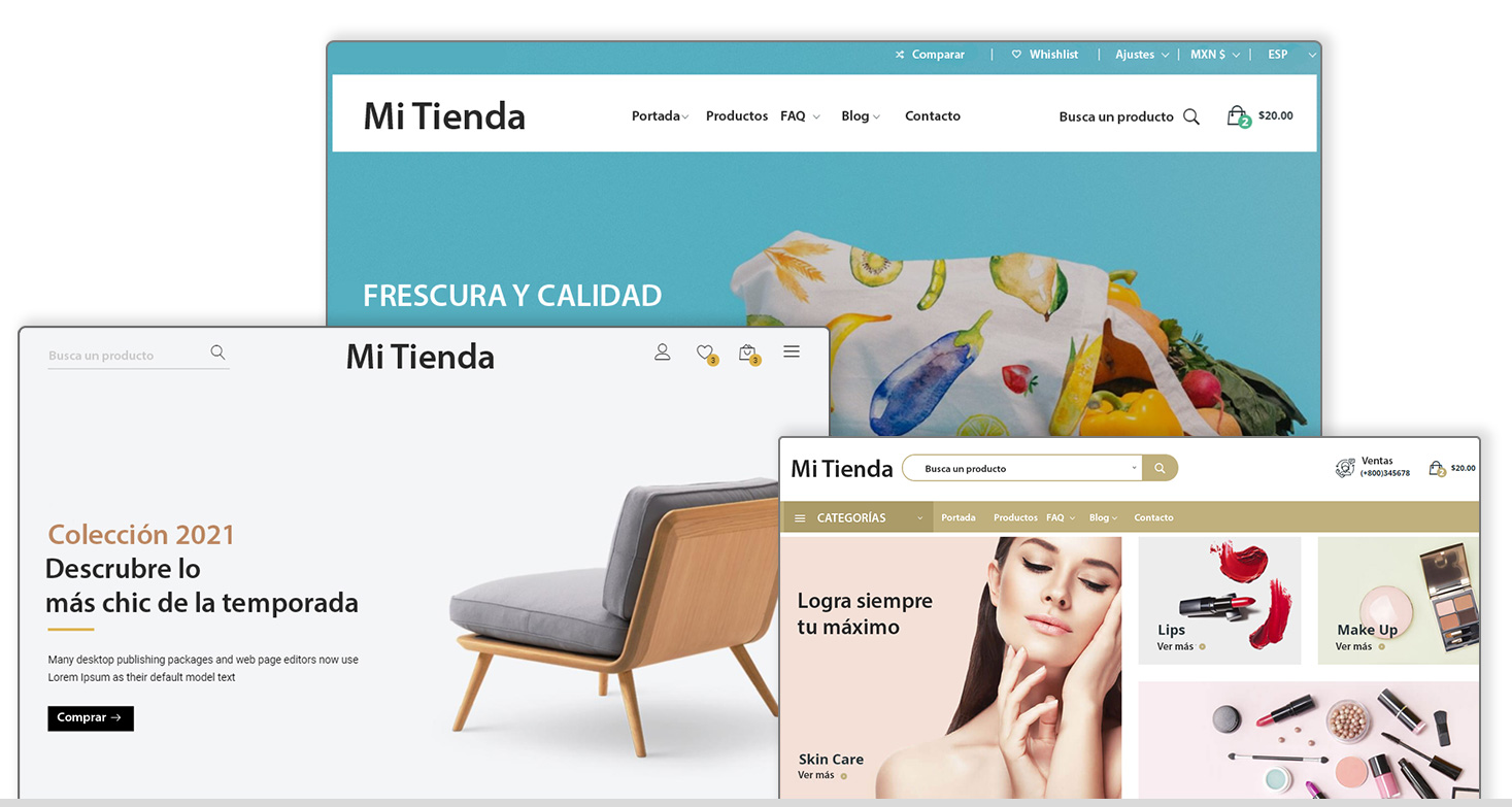 Ejemplos de diseño eCommerce